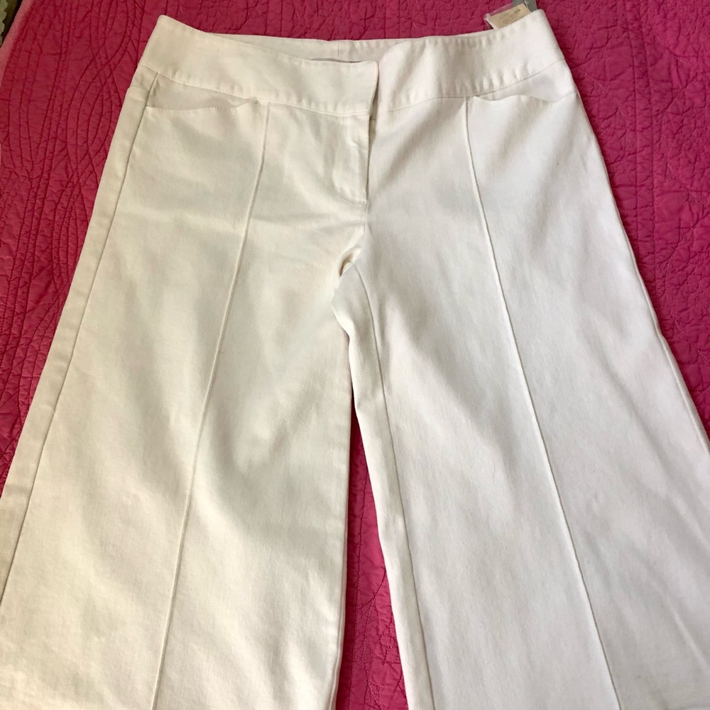 CLASSIQUES ENTIER vintage wide leg crop stretchy . Excellent condition Sz 12 NWT